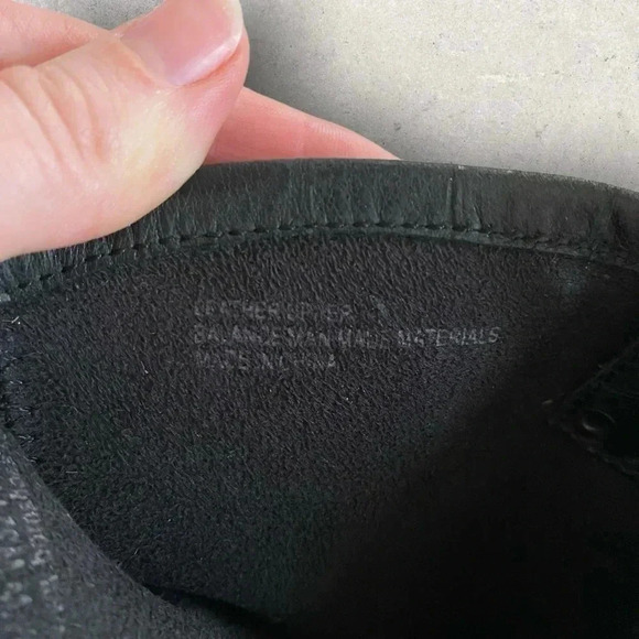 Born  Women’s  Gray Croc Embossed Leather Heeled Mid Calf Western Boots Sz 7.5 - Picture 9 of 11